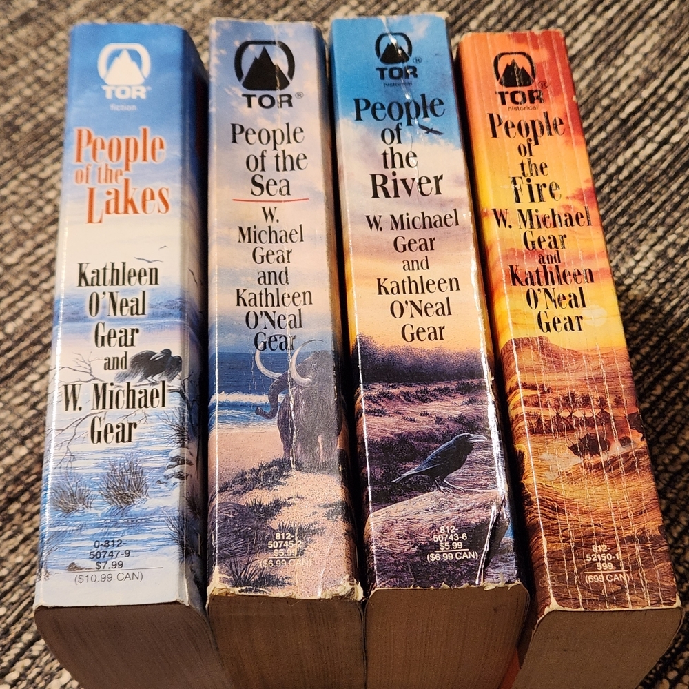 First North American Series Book Lot of 4 People of the Lakes, Fire, River, Sea